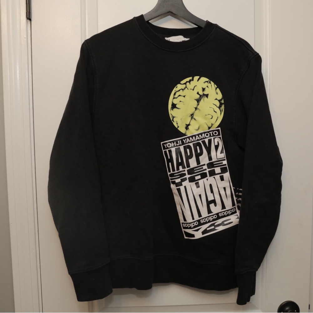 Adidas Y3 Yohji Yamamoto Happy 2 See You Again Sweatshirt - Picture 1 of 6